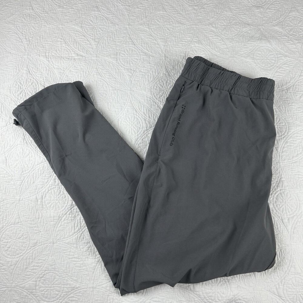 GRC Grand Running Club Pants Mens Large Grey Athletic Jogger Asphalt Lightweight
